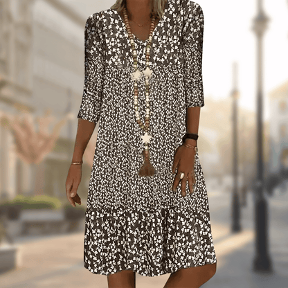 Women's A-line Dress Elegant Cotton Blend for Party Dress and Summer Wear