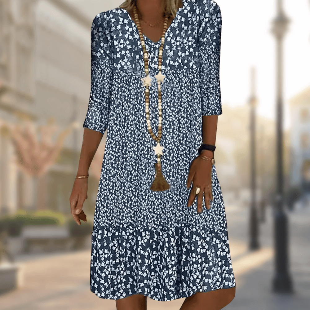 Women's A-line Dress Elegant Cotton Blend for Party Dress and Summer Wear