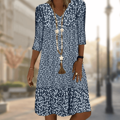 Women's A-line Dress Elegant Cotton Blend for Party Dress and Summer Wear