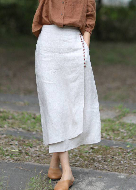 Women's A-line Skirt Asymmetric With Elastic Waist