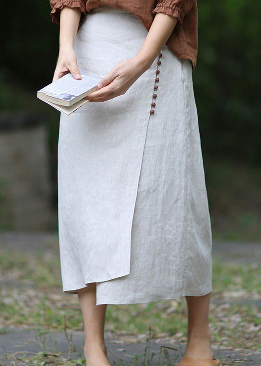 Women's A-line Skirt Asymmetric With Elastic Waist