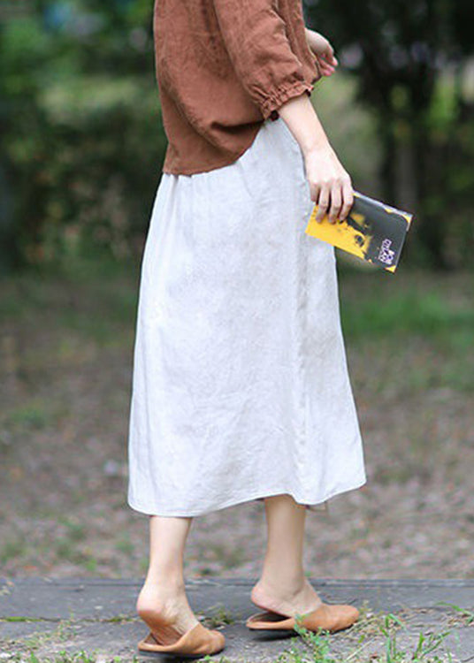 Women's A-line Skirt Asymmetric With Elastic Waist