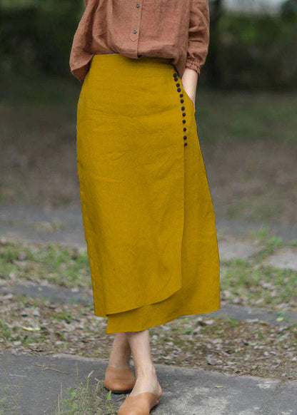Women's A-line Skirt Asymmetric With Elastic Waist