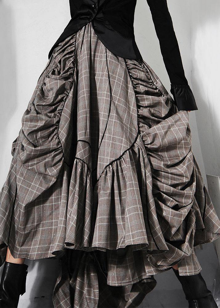 Women's A-line Skirt with Asymmetric Design