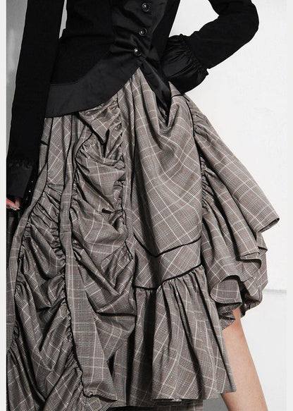 Women's A-line Skirt with Asymmetric Design