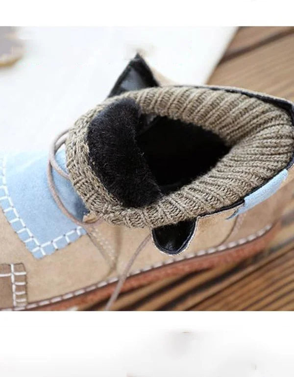 Women's Ankle Boots Retro Style with Thick Heel