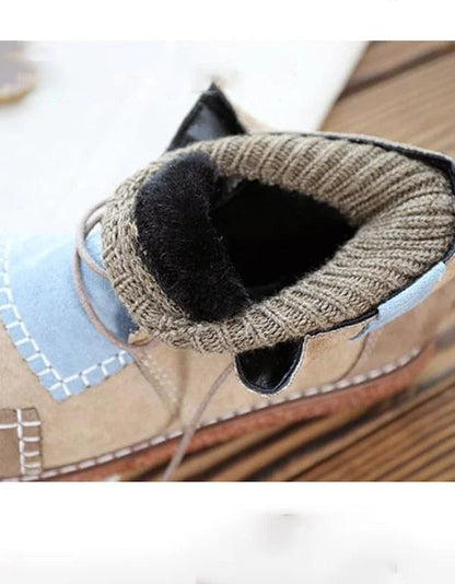Women's Ankle Boots Retro Style with Thick Heel