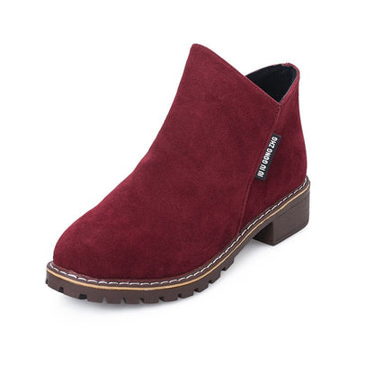 Women's Ankle Boots Suede Style