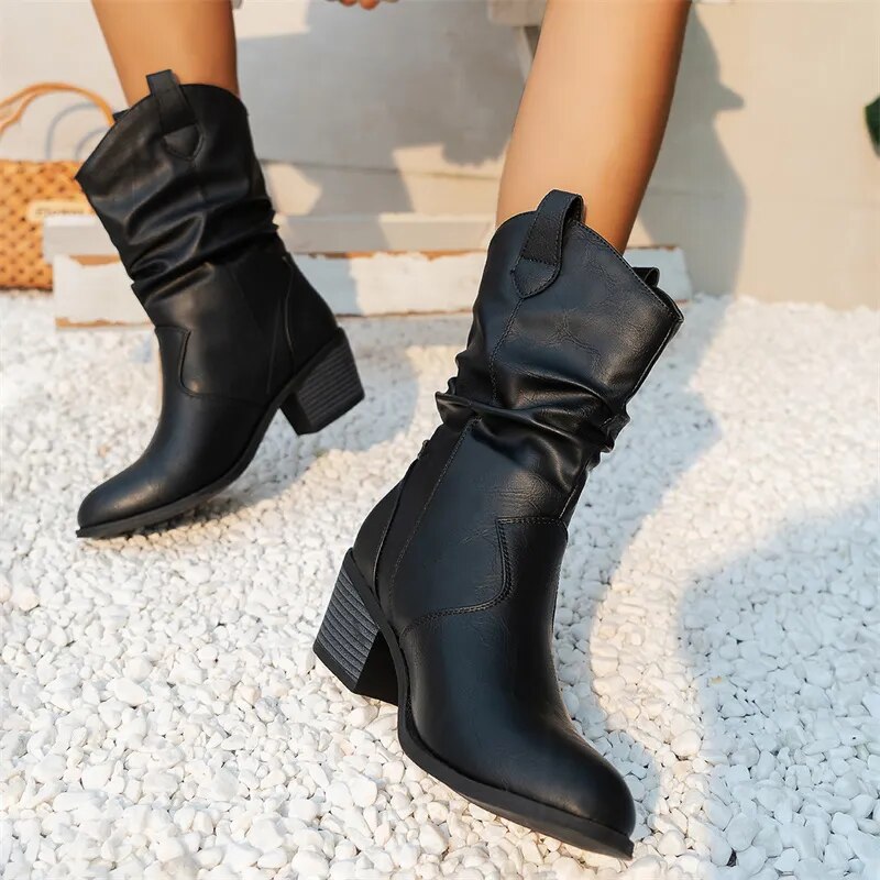 Women's Ankle Boots Western Style