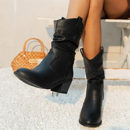 Women's Ankle Boots Western Style