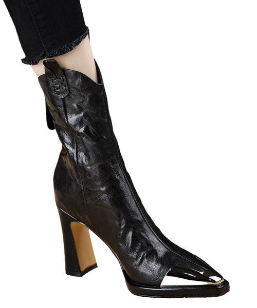 Women's Ankle Boots with Chunky Heel