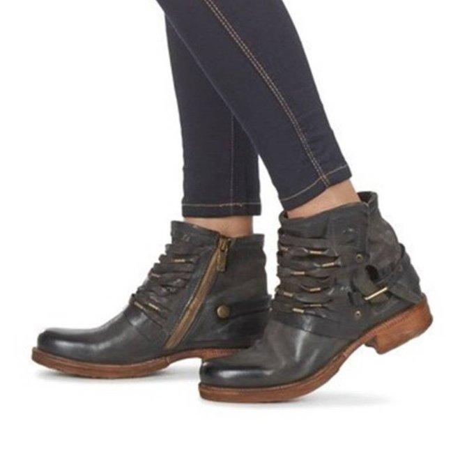 Women's Ankle Shoes Elegant Style High Quality Synthetic Material