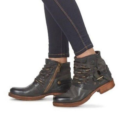 Women's Ankle Shoes Elegant Style High Quality Synthetic Material