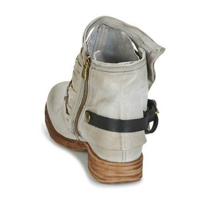 Women's Ankle Shoes Elegant Style High Quality Synthetic Material