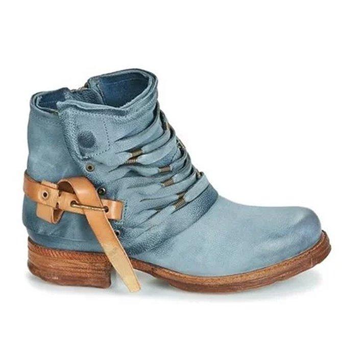 Women's Ankle Shoes Elegant Style High Quality Synthetic Material