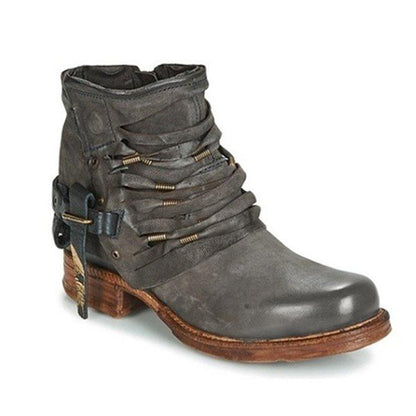 Women's Ankle Shoes Elegant Style High Quality Synthetic Material