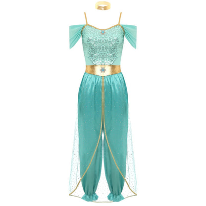 Women's Arabian Princess Costume With Shoulder-Free Design