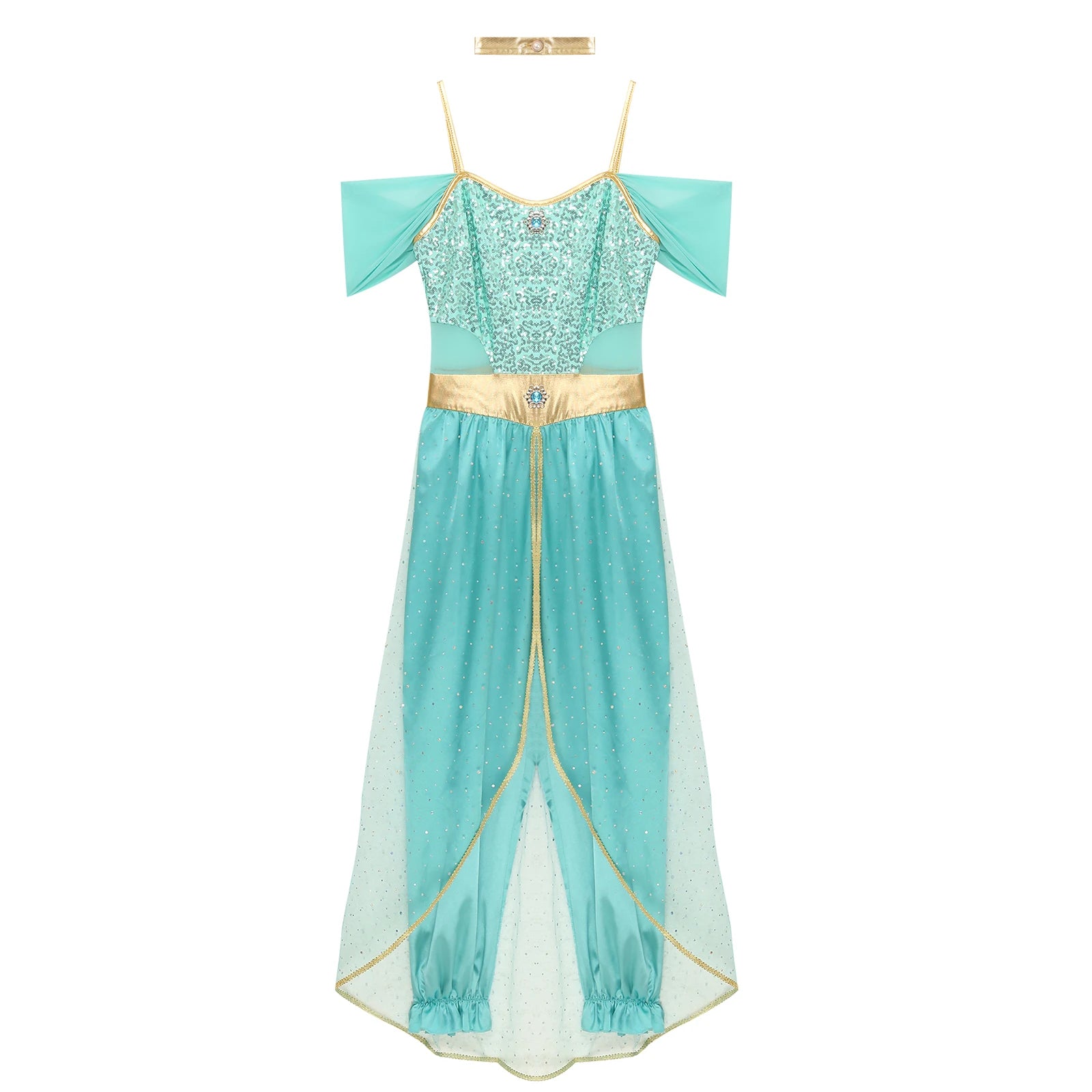Women's Arabian Princess Costume With Shoulder-Free Design
