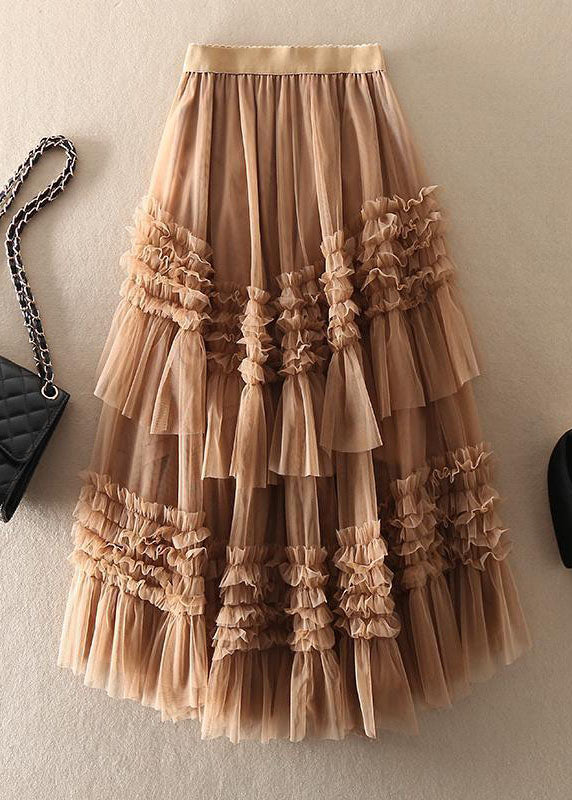 Women's Asymmetric Layered Tulle Skirt