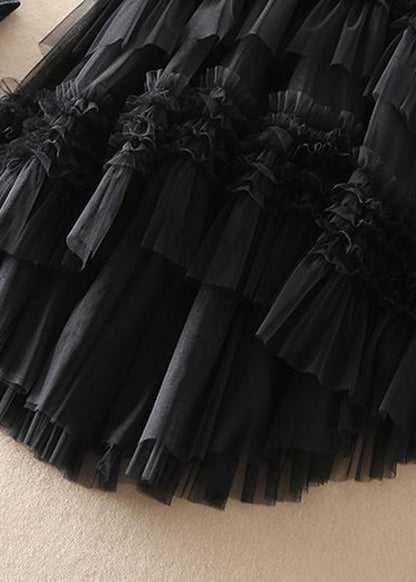 Women's Asymmetric Layered Tulle Skirt