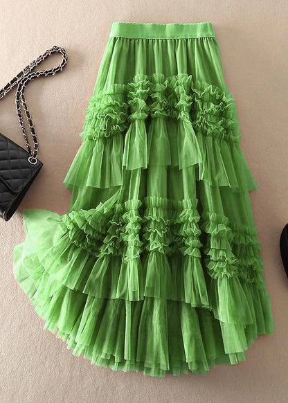 Women's Asymmetric Layered Tulle Skirt