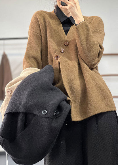 Women's Asymmetric Sweater in Thick Cashmere for Winter