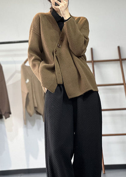 Women's Asymmetric Sweater in Thick Cashmere for Winter