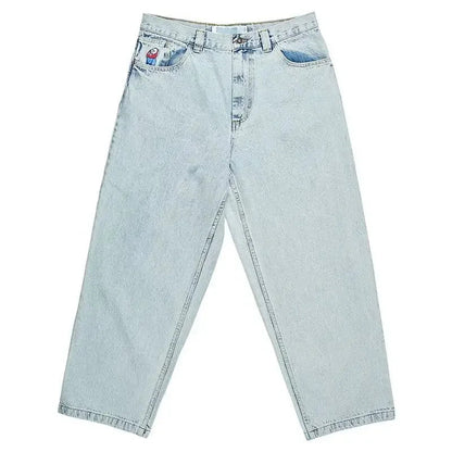 Women's Baggy Jeans Wide Denim Casual Fit