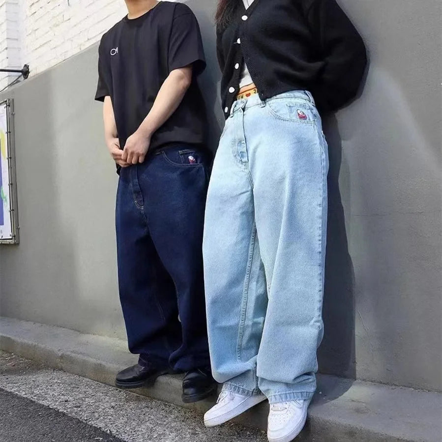 Women's Baggy Jeans Wide Denim Casual Fit