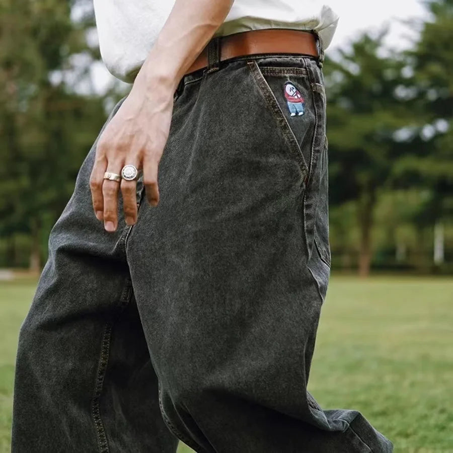 Women's Baggy Jeans Wide Denim Casual Fit