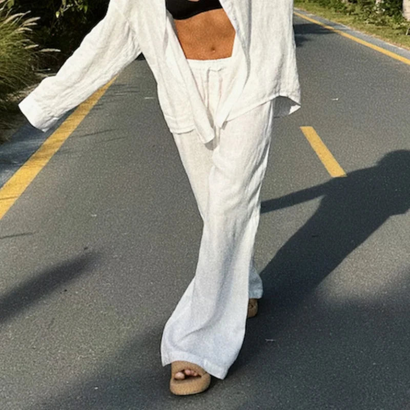 Women's Baggy Pants High Waist Casual Streetwear