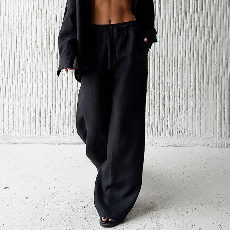 Women's Baggy Pants High Waist Casual Streetwear
