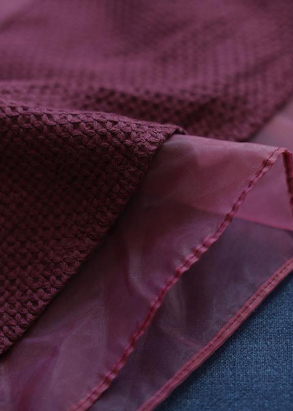 Women's Baggy Shirt with Patchwork and Collar