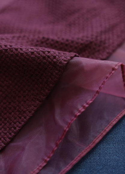 Women's Baggy Shirt with Patchwork and Collar