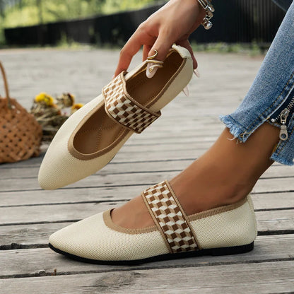 Women's Ballerina Shoes Casual High-quality Fabrics Flexible Fit