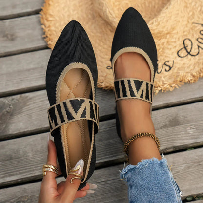 Women's Ballerina Shoes Casual High-quality Fabrics Flexible Fit