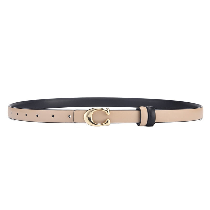 Women's Belt with Removable C-Buckle