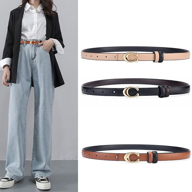 Women's Belt with Removable C-Buckle