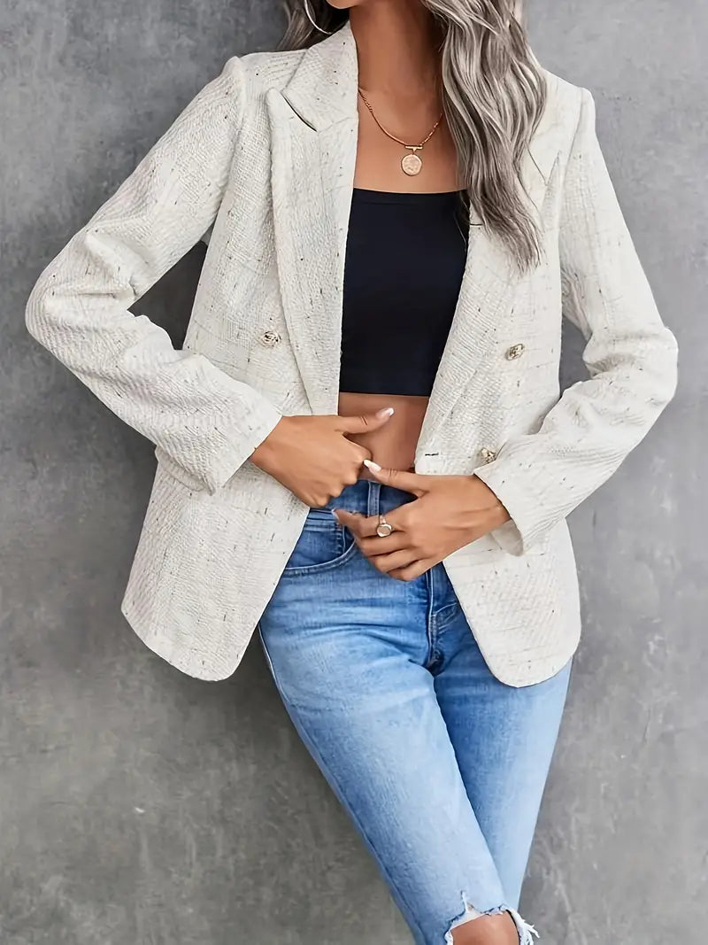 Women's Blazer Elegant Cut of Tweed