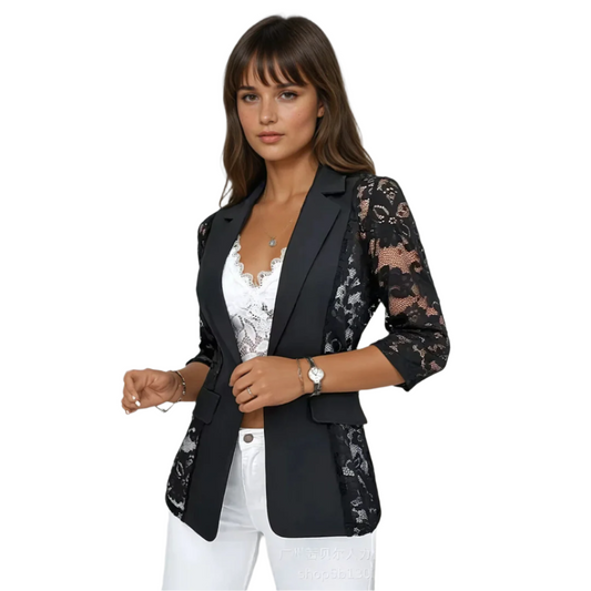 Women's Blazer Fitted Lace Elegant