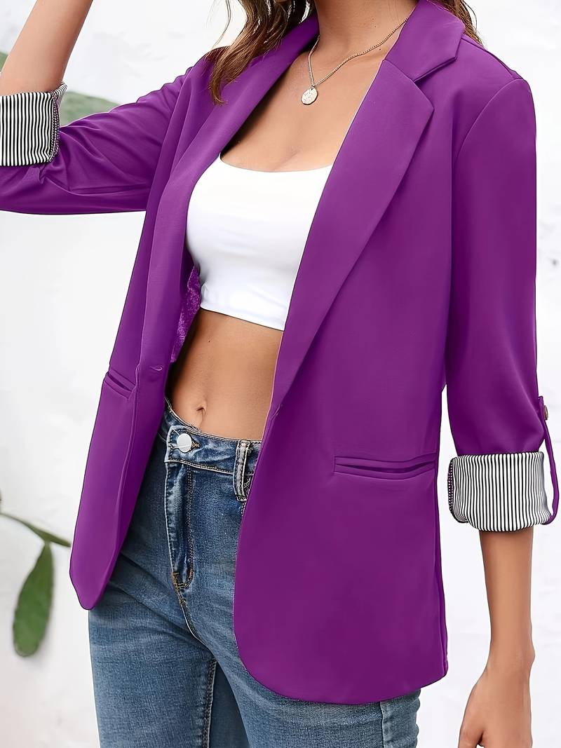 Women's Blazer Open Front High Quality Fabric