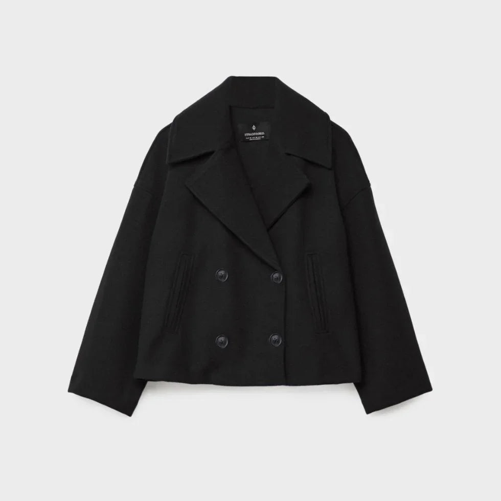 Women's Blazer Short Fit With Double Row Of Buttons