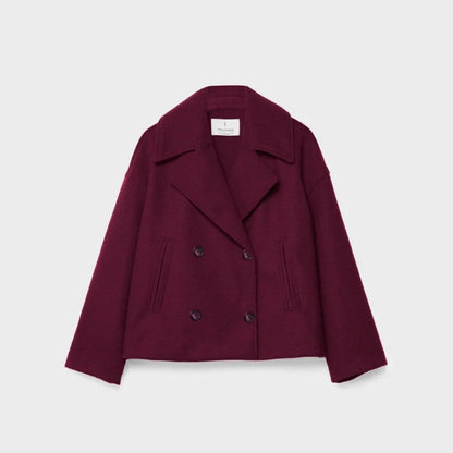 Women's Blazer Short Fit With Double Row Of Buttons
