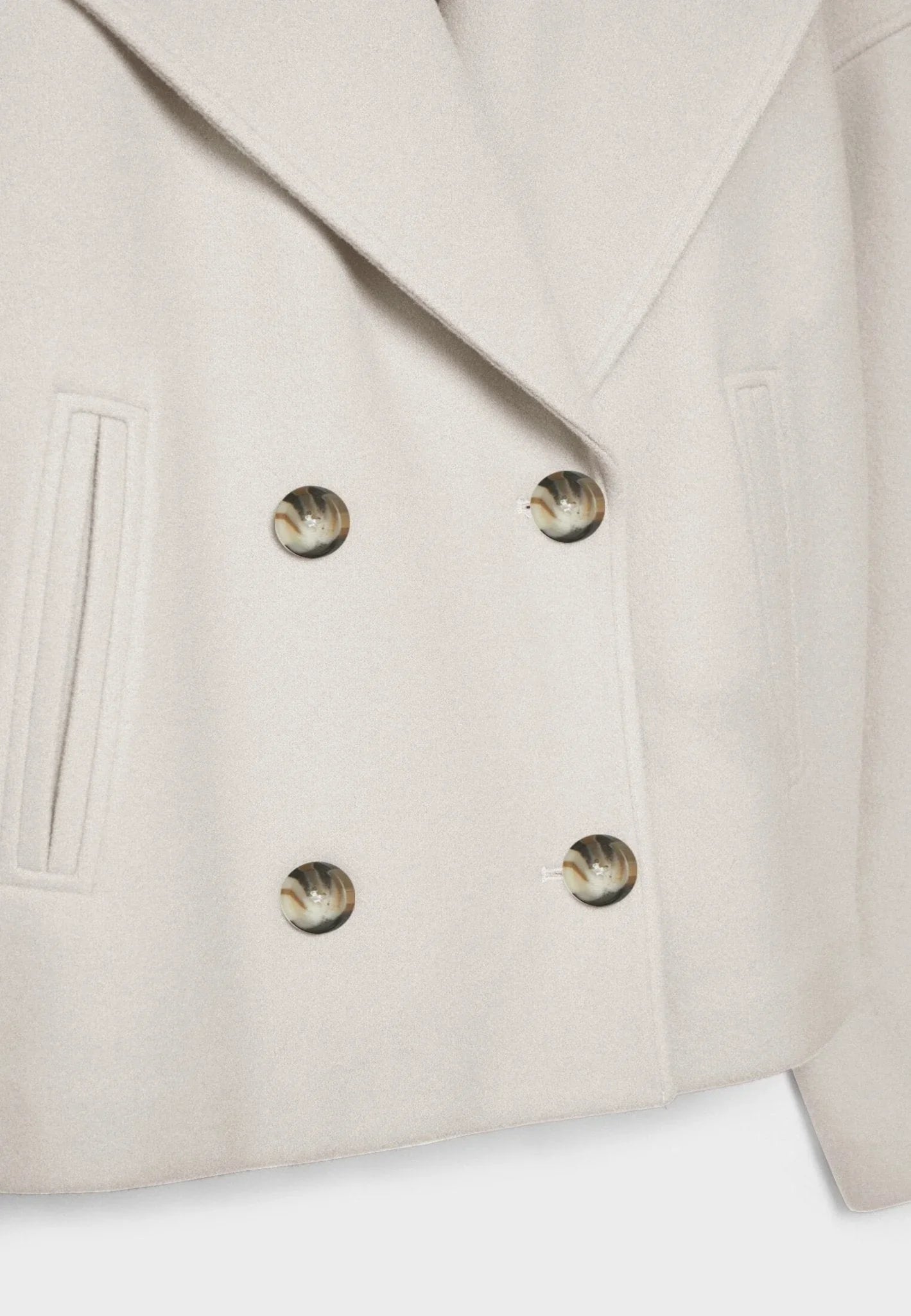Women's Blazer Short Fit With Double Row Of Buttons