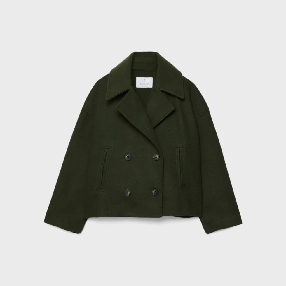 Women's Blazer Short Fit With Double Row Of Buttons