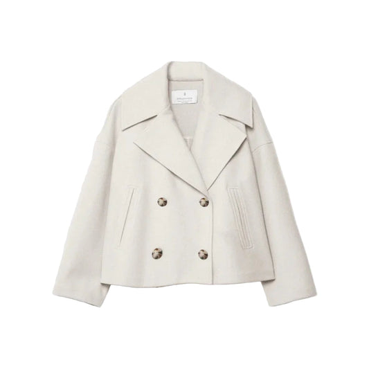 Women's Blazer Short Fit With Double Row Of Buttons