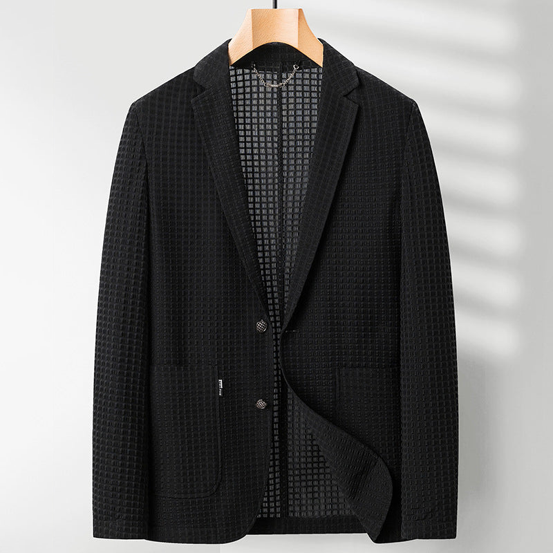 Women's Blazer Waffle Knit Luxe Viscose