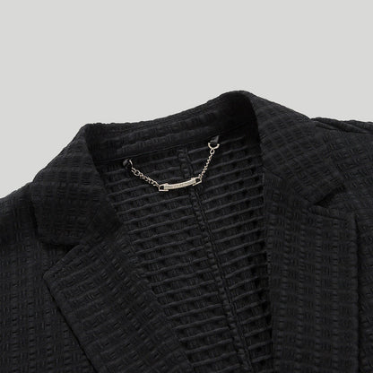 Women's Blazer Waffle Knit Luxe Viscose
