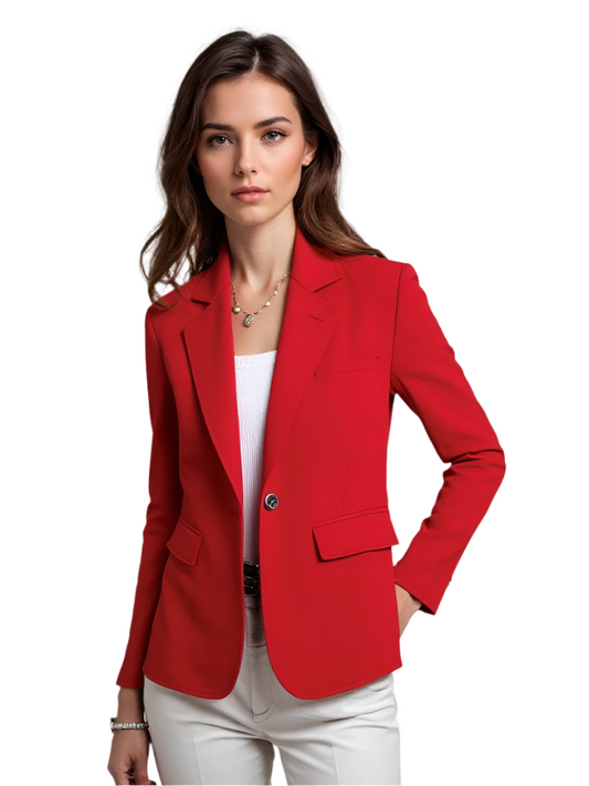 Women's Blazer With Flap Pockets Modern Fit From High Quality Fabrics