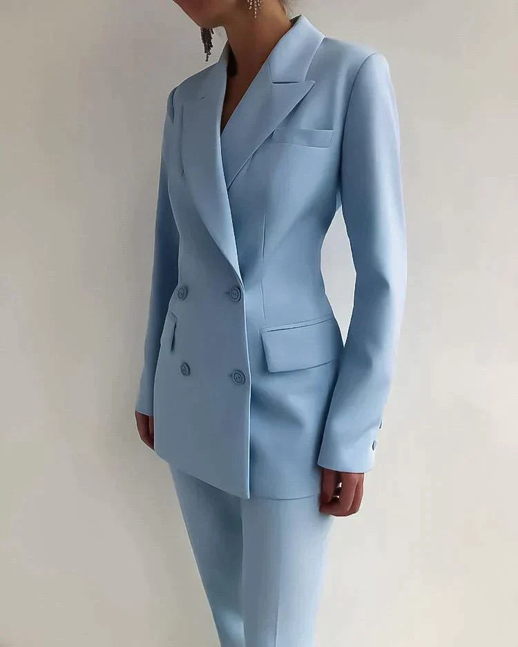 Women's Blazer and Pants Set Stylish High Quality Fabrics